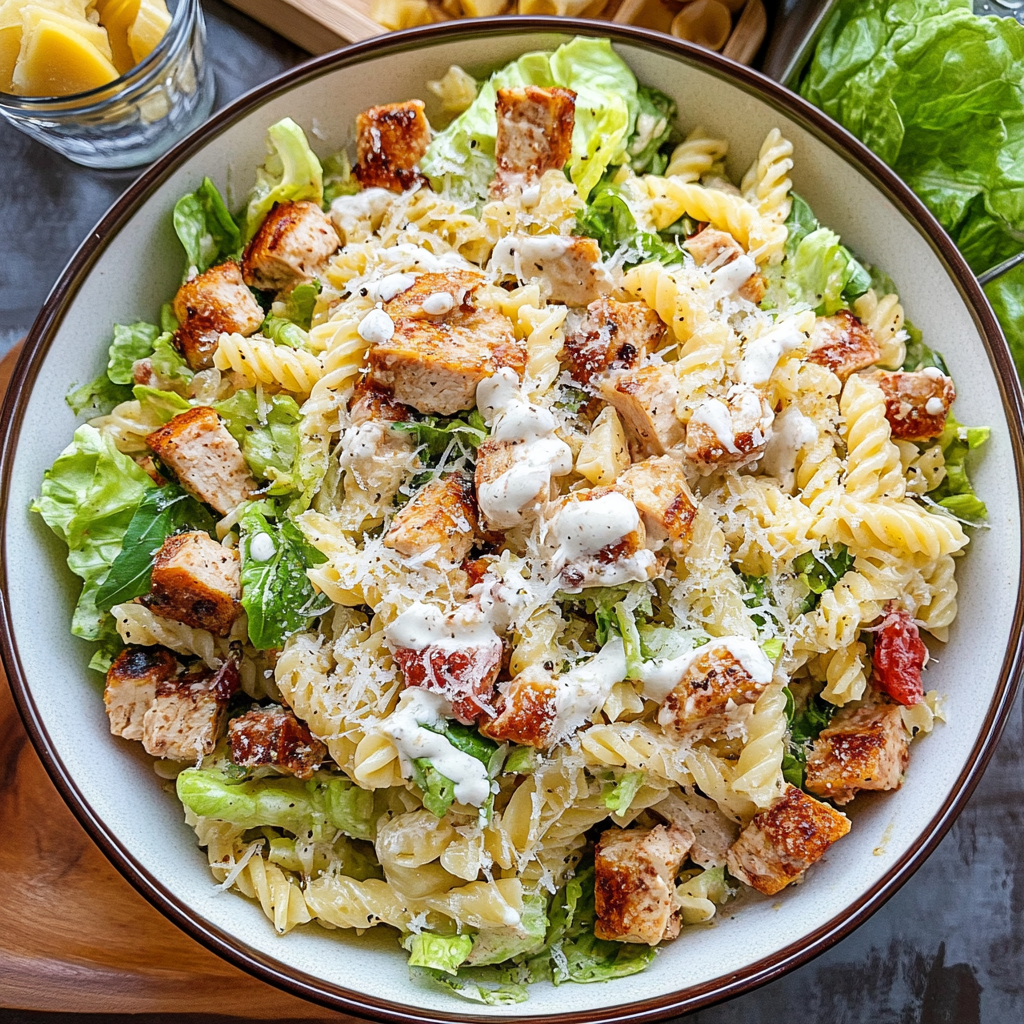 Chicken Caesar Pasta Salad