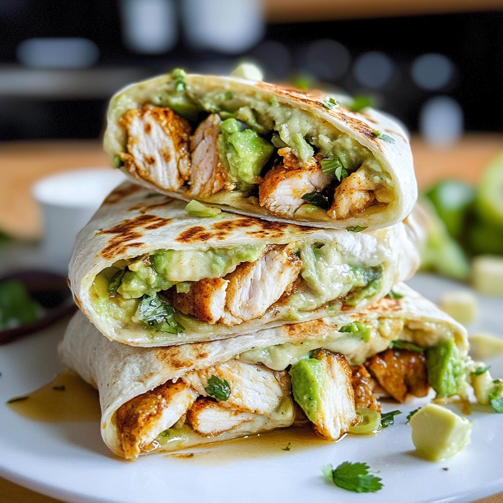 Chicken and Avocado Burritos