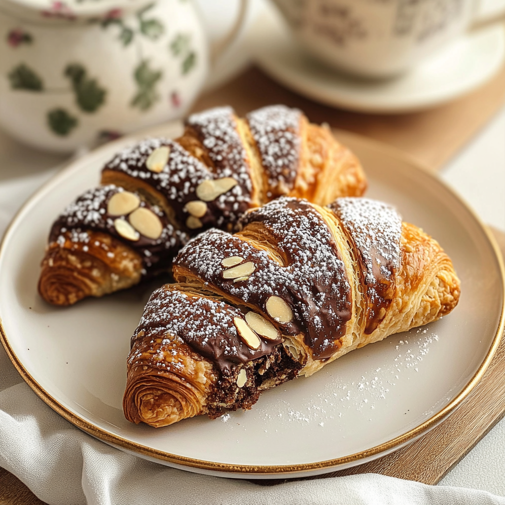Chocolate Almond Croissants