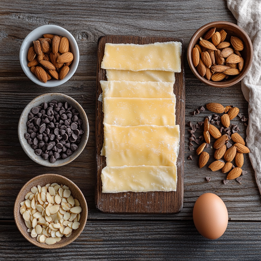 Chocolate Almond Croissants ingredients