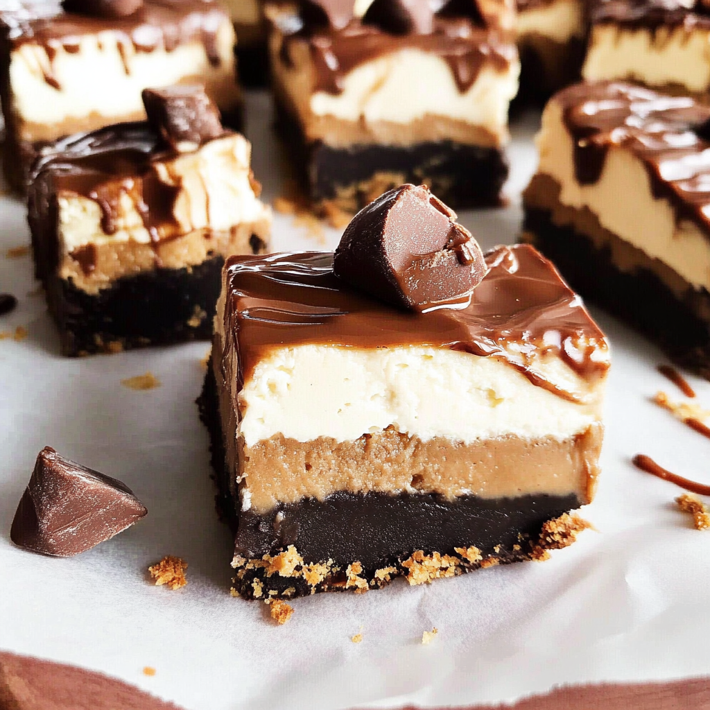Chocolate Peanut Butter Pie Bars