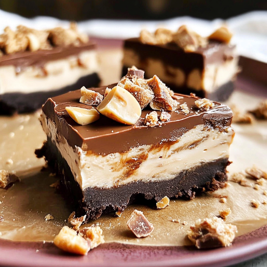 Chocolate Peanut Butter Pie Bars