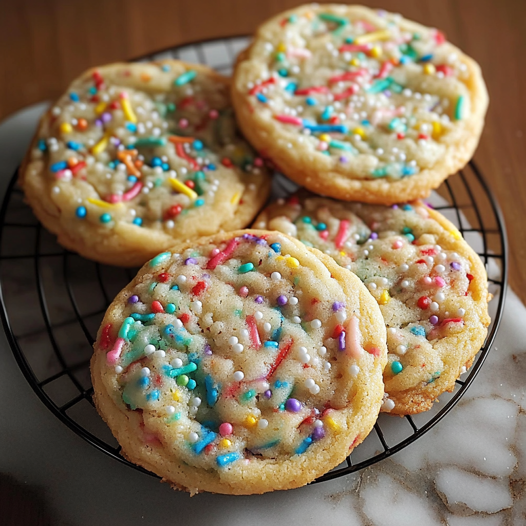 Christmas Birthday Cake Cookies