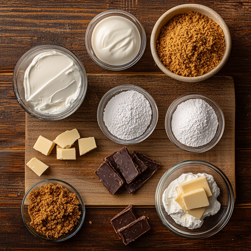 Christmas Butterfinger Cheesecake ingredients