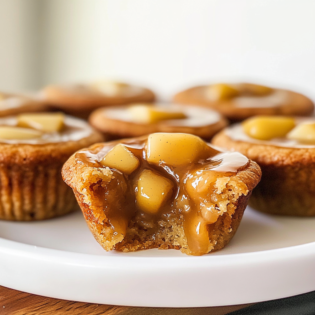 Christmas Caramel Apple Cookie Cups