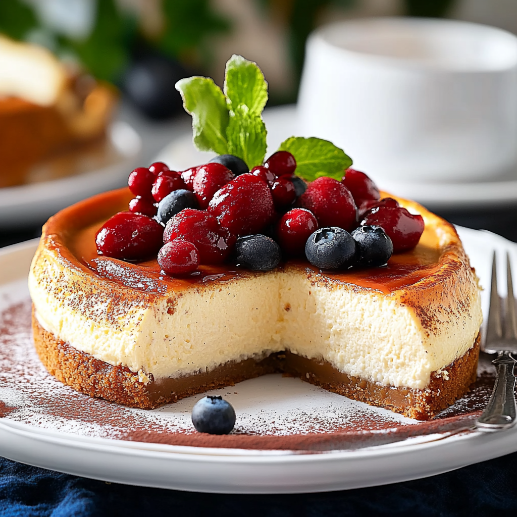 Christmas Chai-Spiced White Chocolate Cheesecake