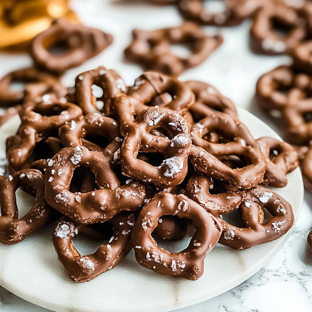 Christmas Chocolate Covered Pretzels