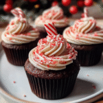 Christmas Chocolate Peppermint Cupcakes