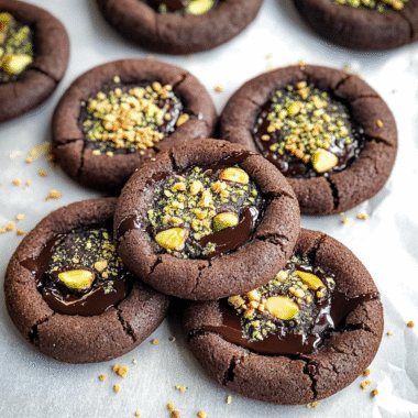 Christmas Double Chocolate Pistachio Cookies
