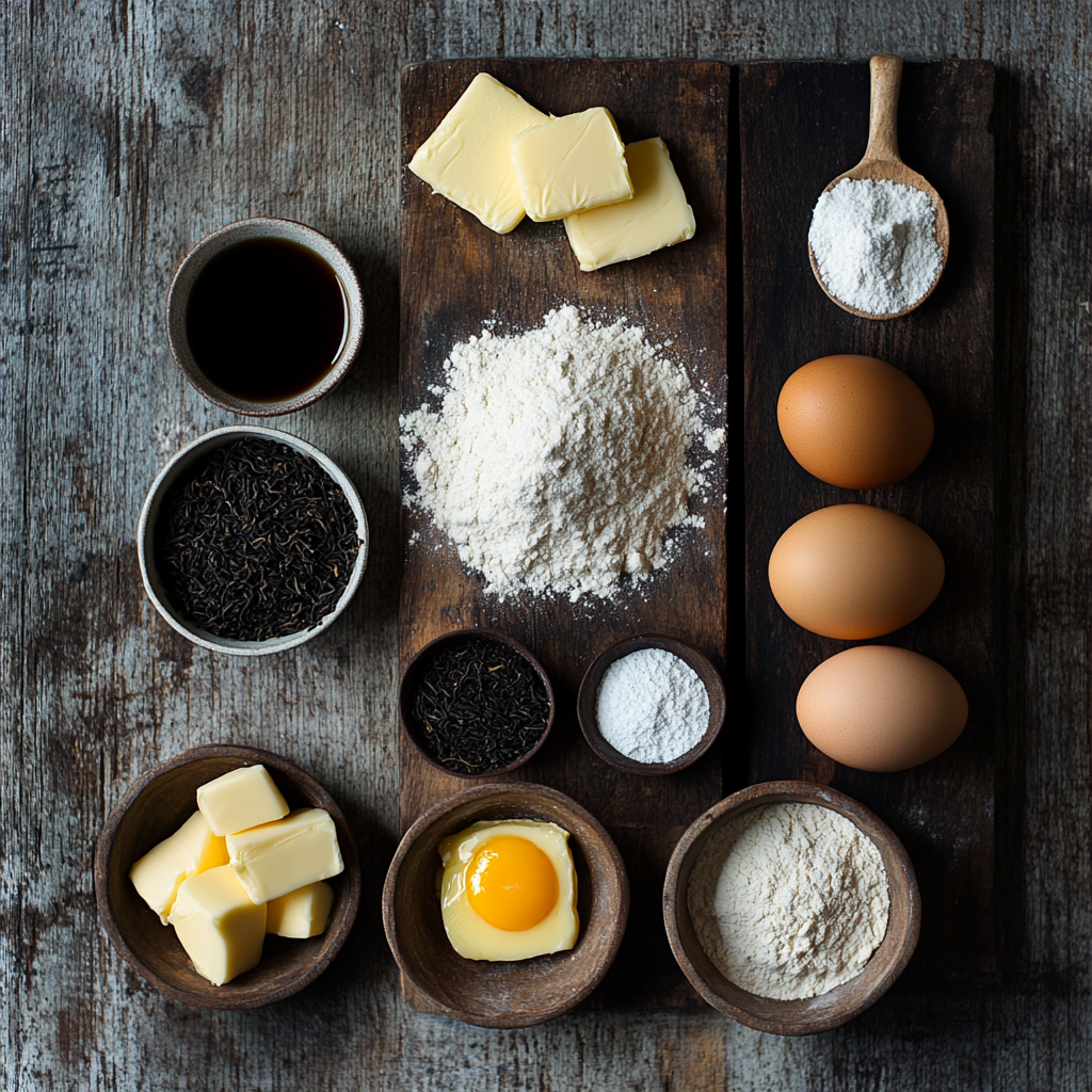 Christmas Earl Grey Sugar Cookies ingredients