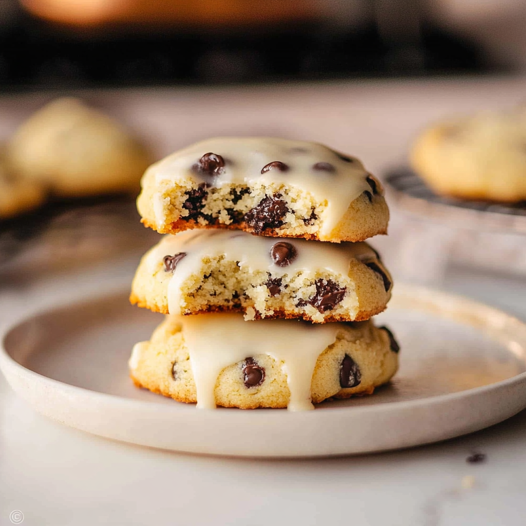 Christmas Festive Orange Chocolate Chip Ricotta Cookies