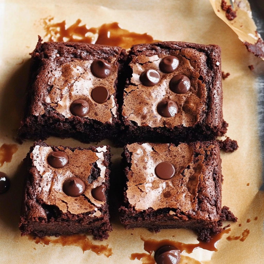 Christmas Fudgy Small Batch Brownies