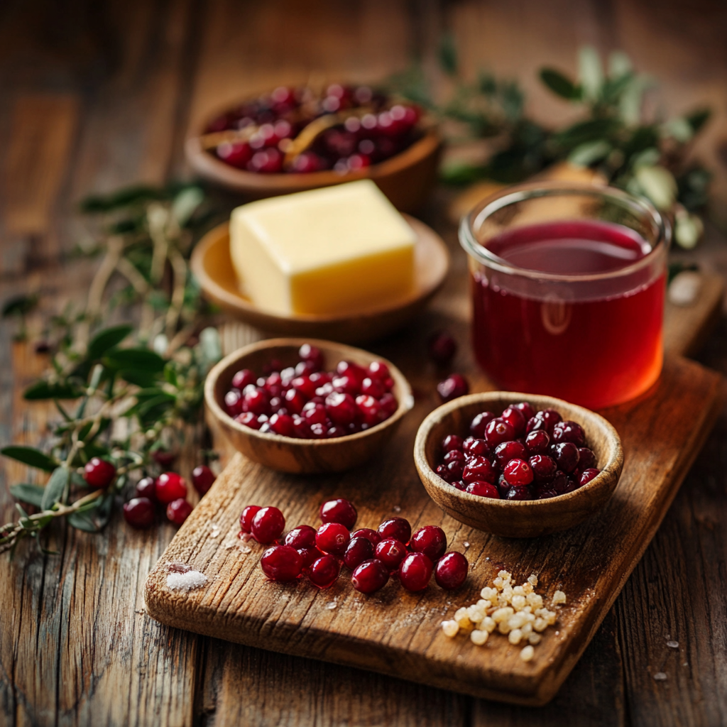 Christmas Holiday Cranberry Pomegranate Caramels ingredients