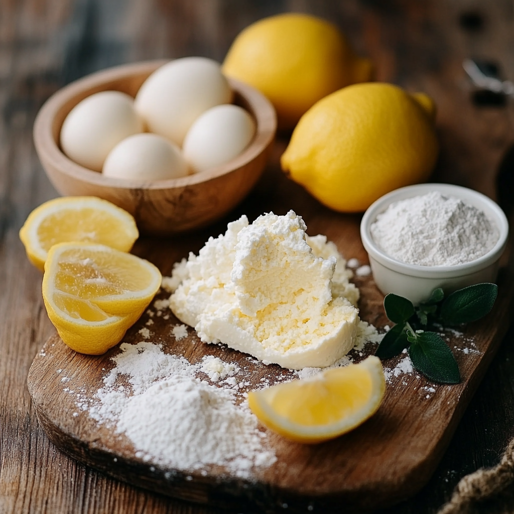 Christmas Lemon Ricotta Cookies ingredients