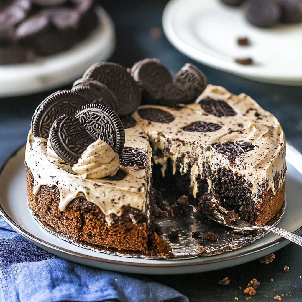 Christmas Oreo Cookie Cake