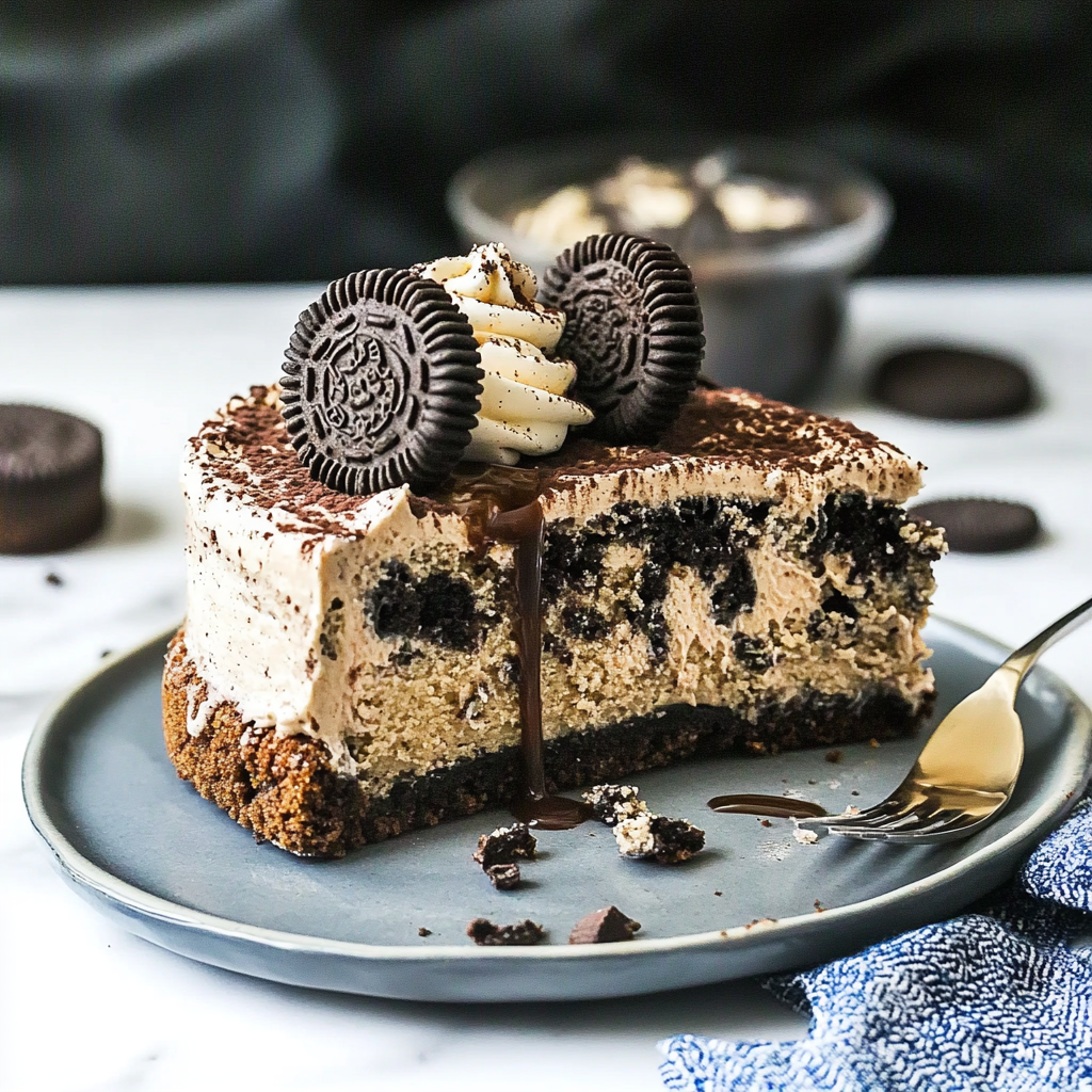 Christmas Oreo Cookie Cake