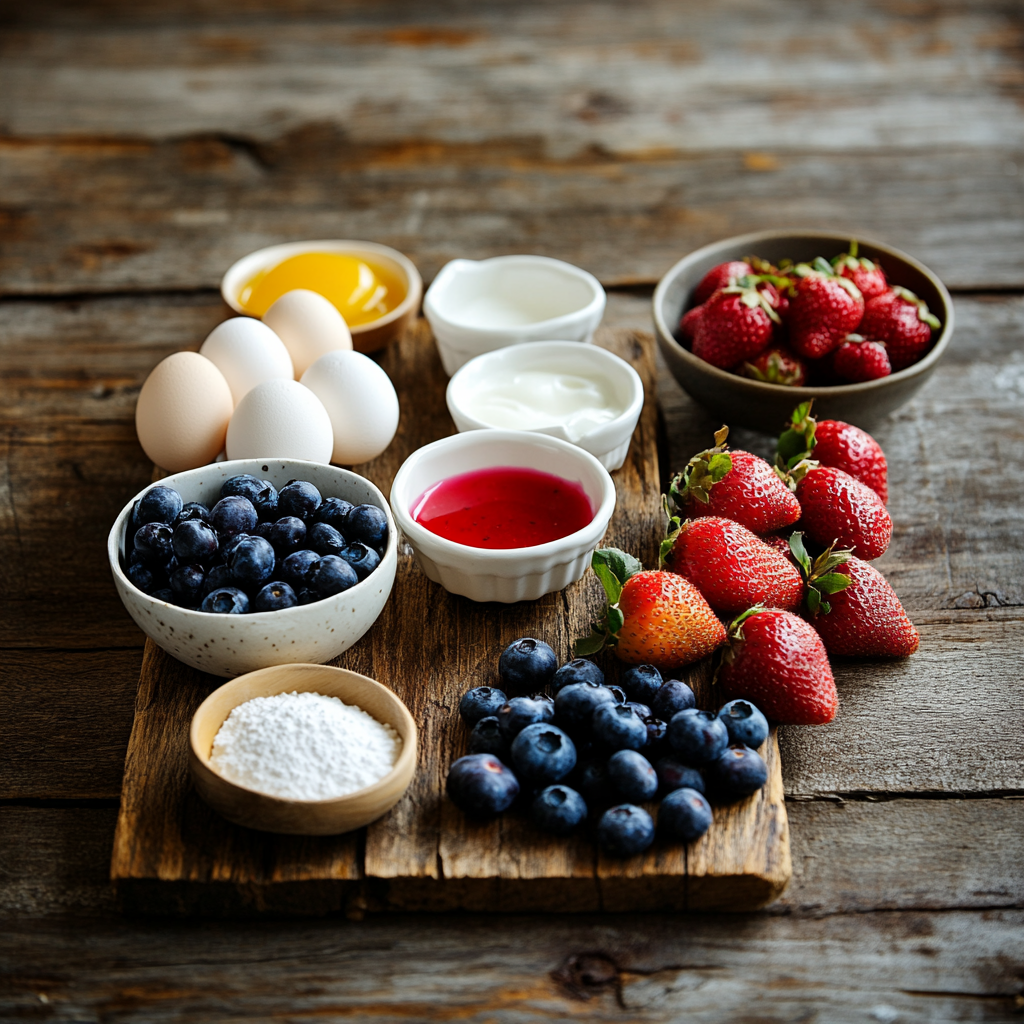 Christmas Pavlova Bombs ingredients