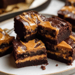 Christmas Peanut Butter Stuffed Brownies