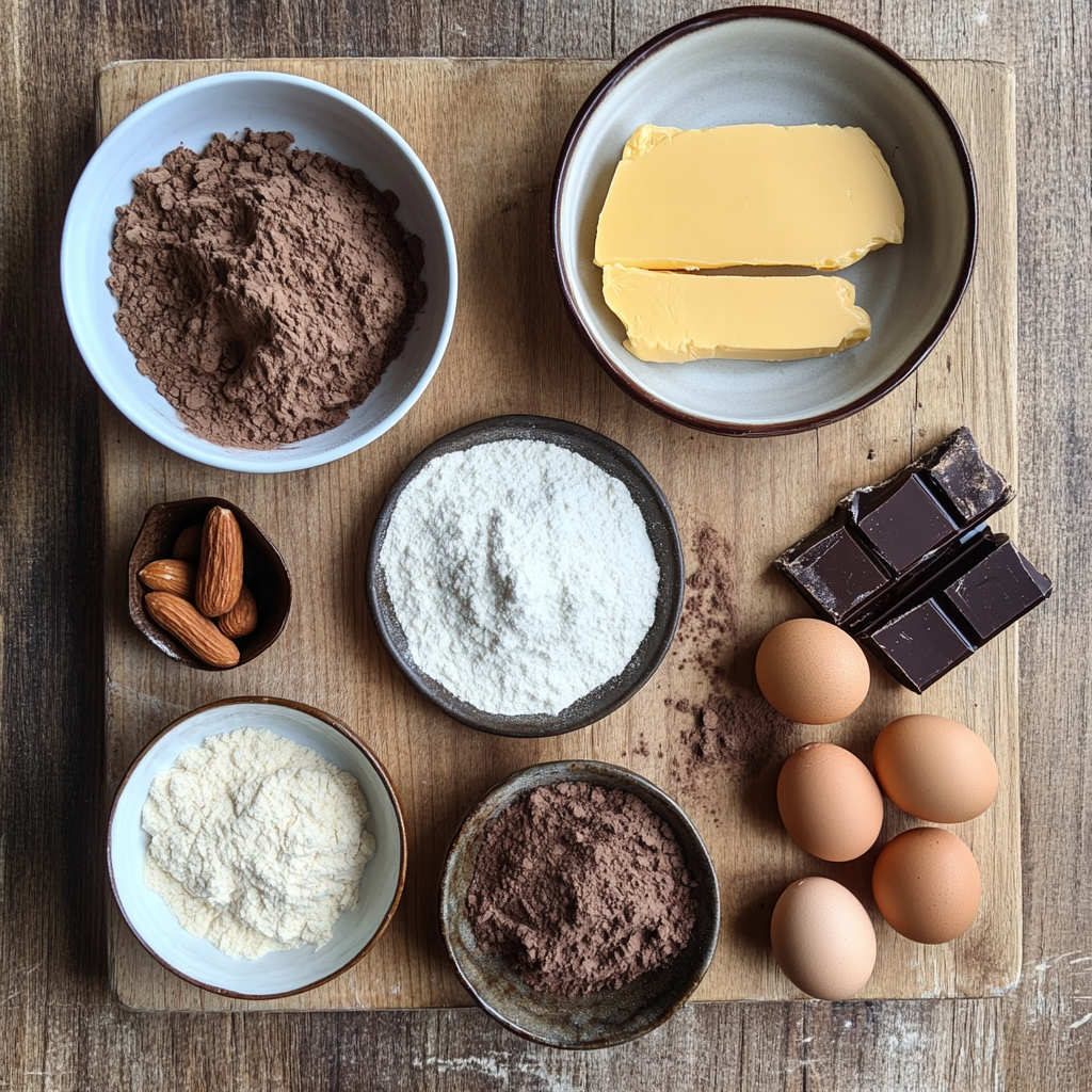Christmas Peanut Butter Stuffed Brownies ingredients