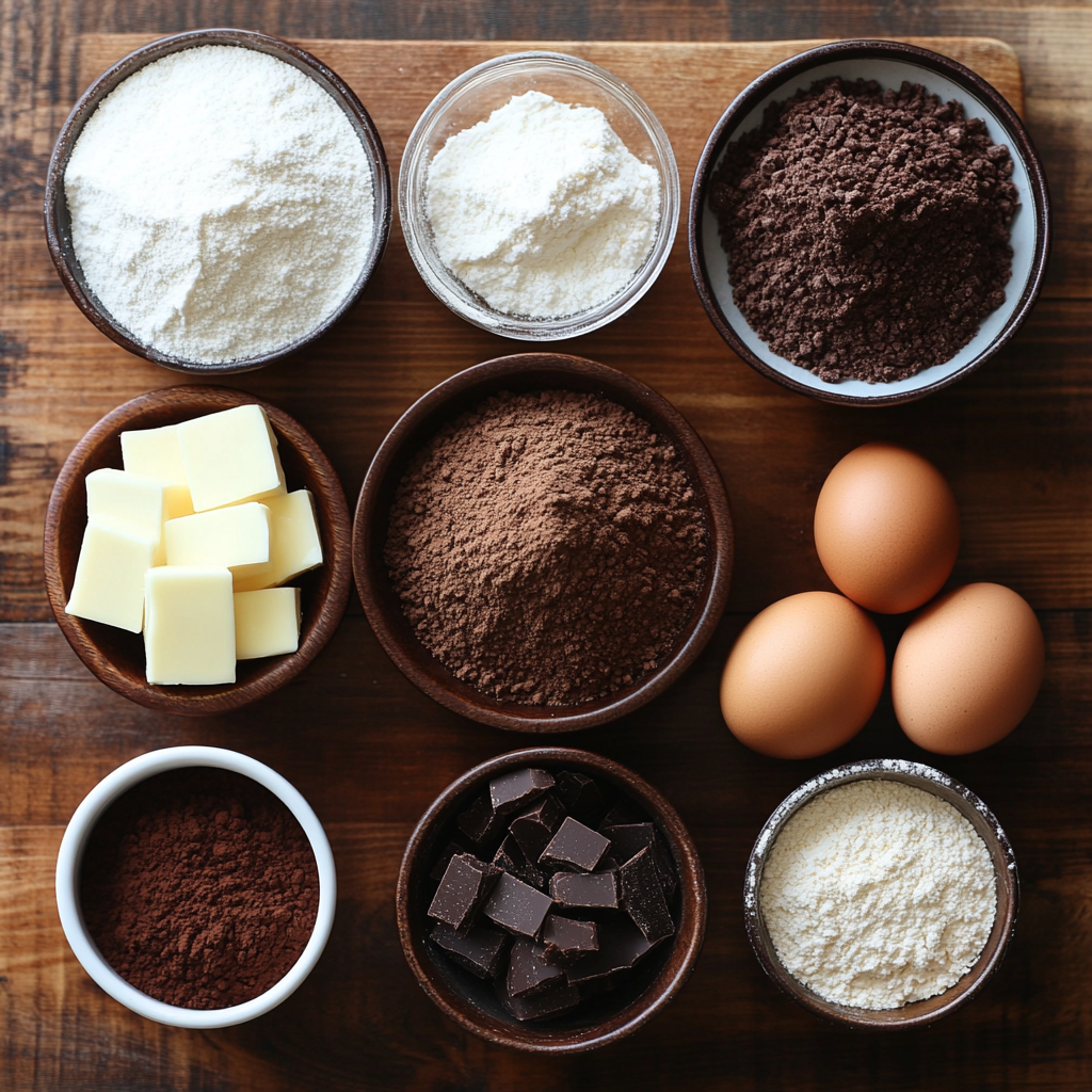 Christmas Piped Chocolate Butter Cookies ingredients