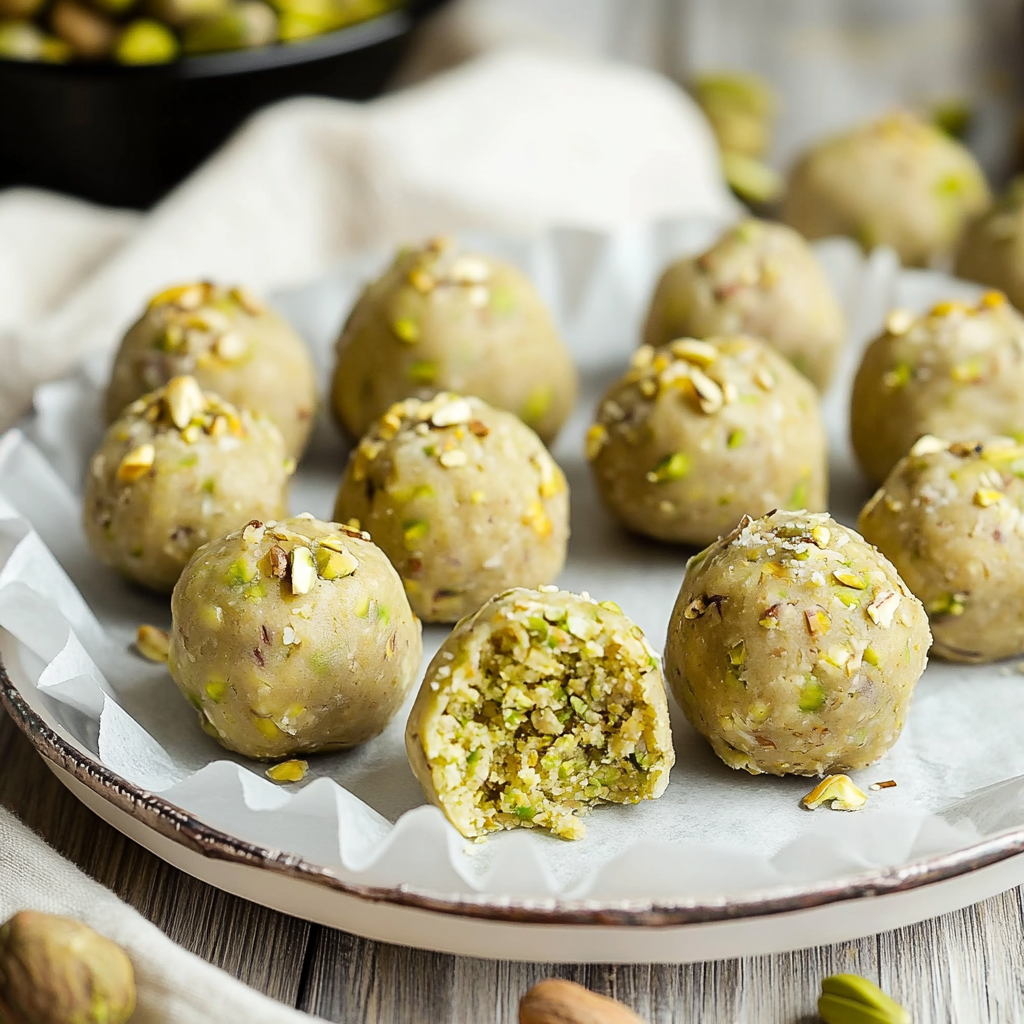 Christmas Pistachio Truffles