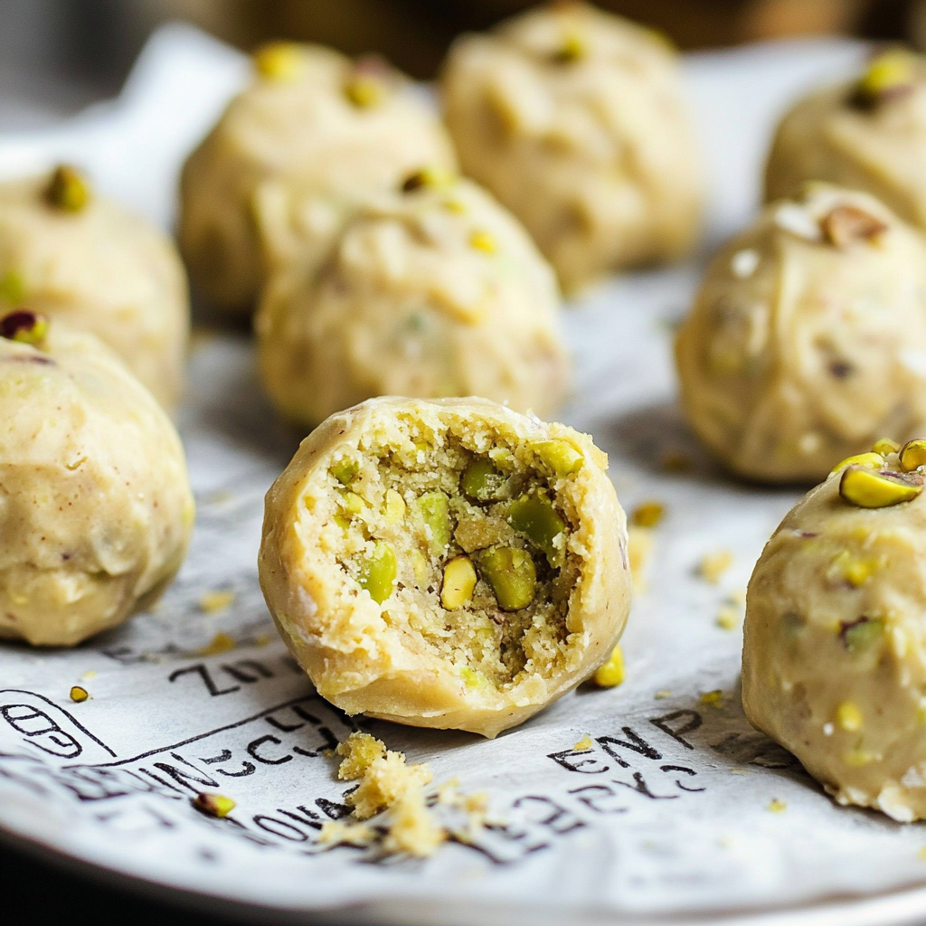 Christmas Pistachio Truffles