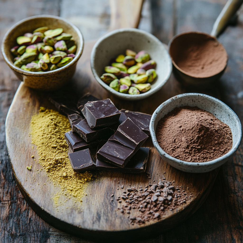 Christmas Pistachio Truffles ingredients