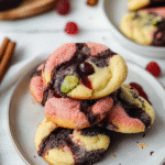 Christmas Spumoni Cookies (Cherry, Pistachio, Chocolate)