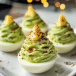 Christmas Tree Deviled Eggs