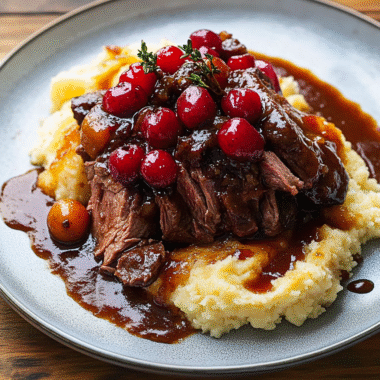 Cranberry Balsamic Roast Beef