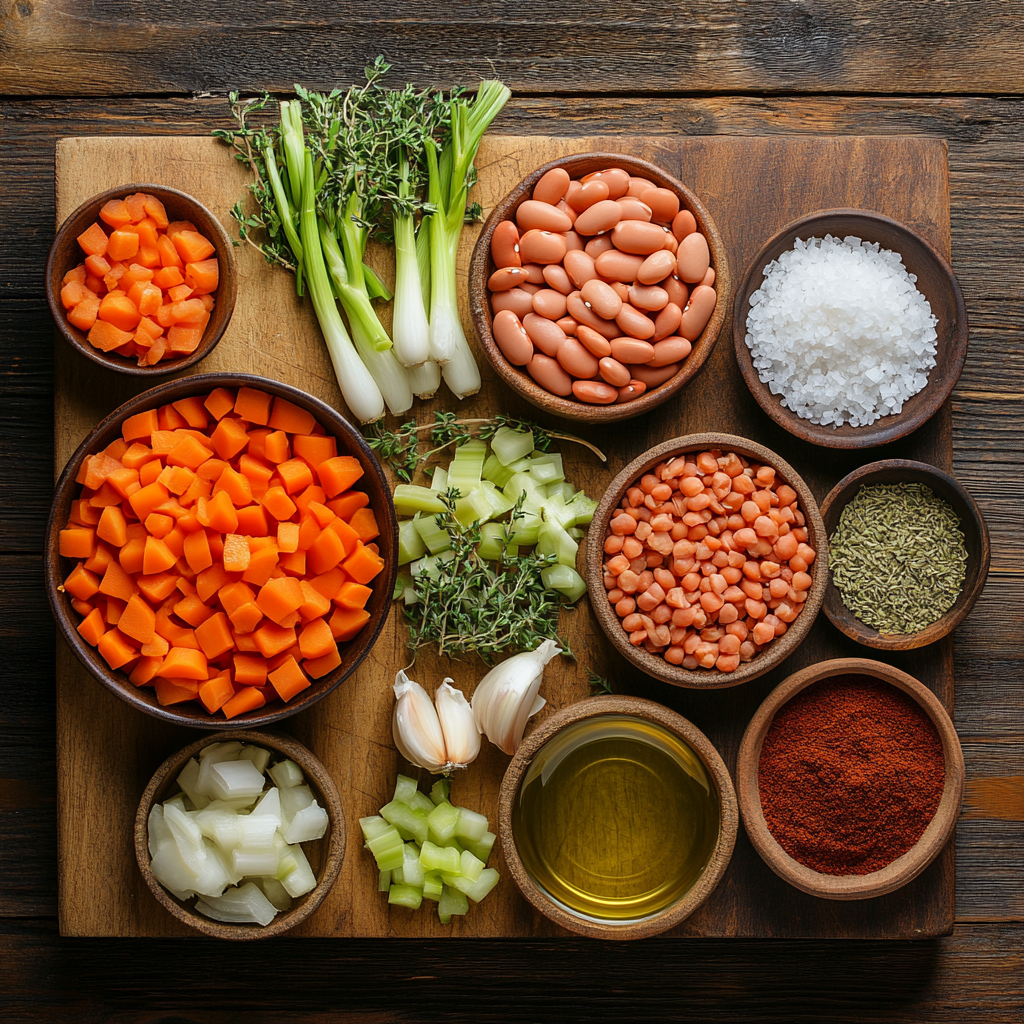 Cranberry Bean Soup Recipe ingredients