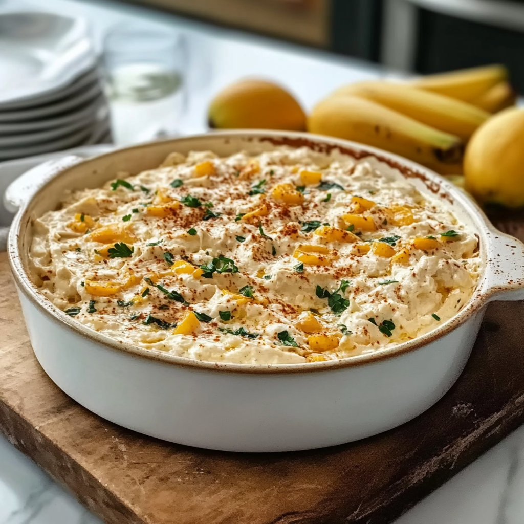Creamy Banana Pepper Chicken Dip