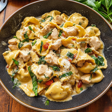 Creamy Tuscan Chicken Tortellini