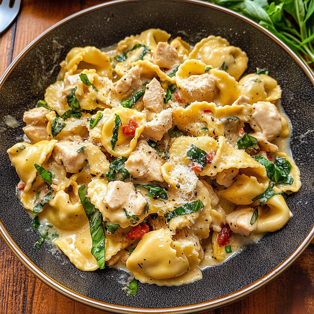 Creamy Tuscan Chicken Tortellini