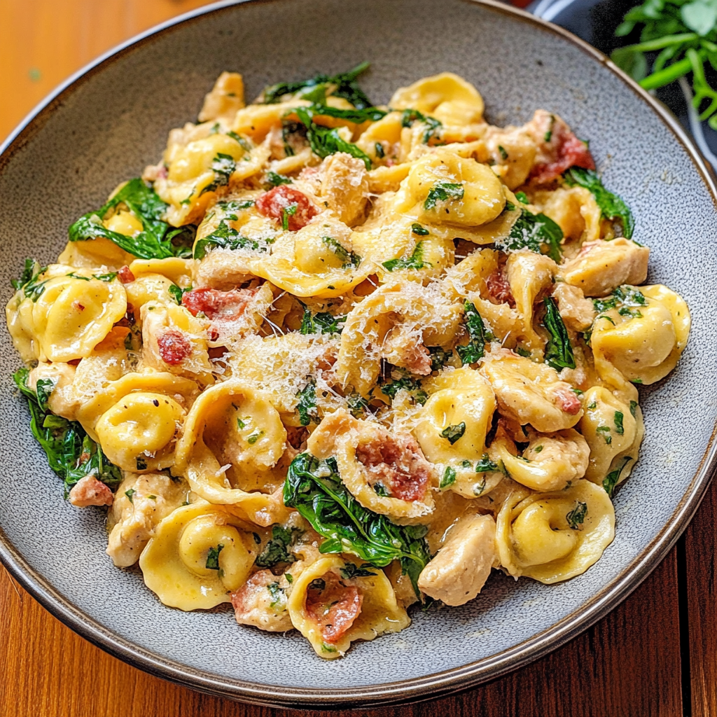 Creamy Tuscan Chicken Tortellini
