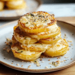 Crispy Cacio e Pepe Potato Stacks