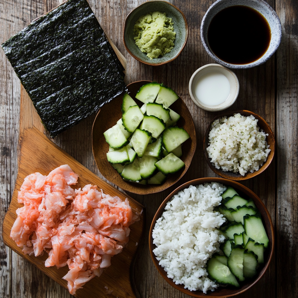 Crunchy California Roll ingredients
