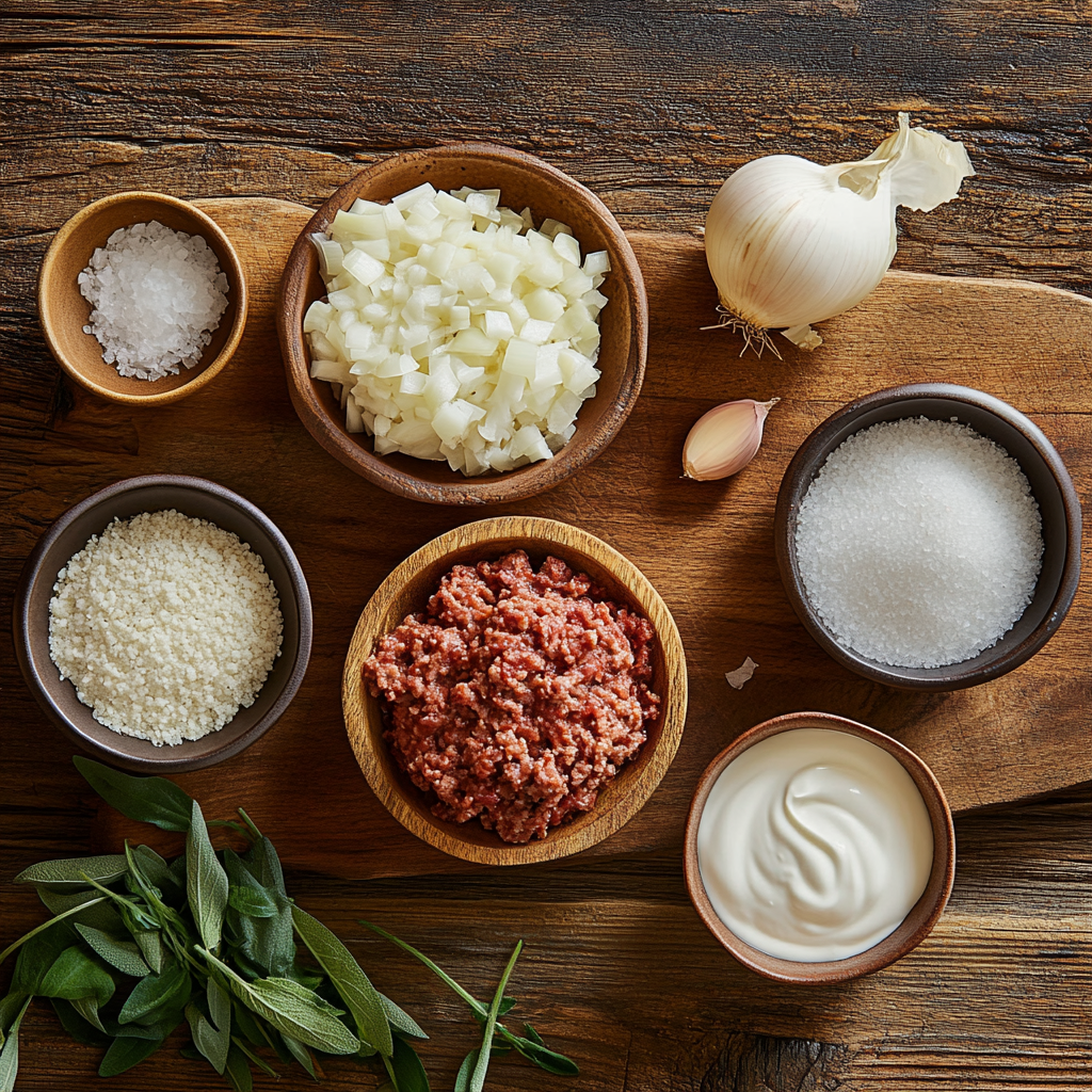 Easy Swedish Meatballs ingredients