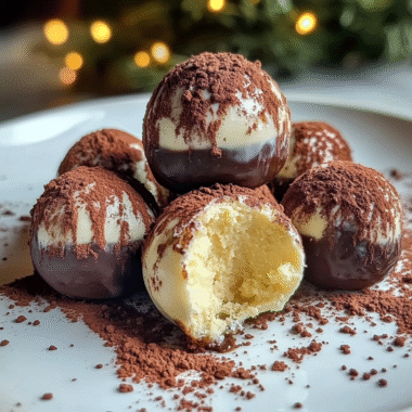 Eggnog Truffles