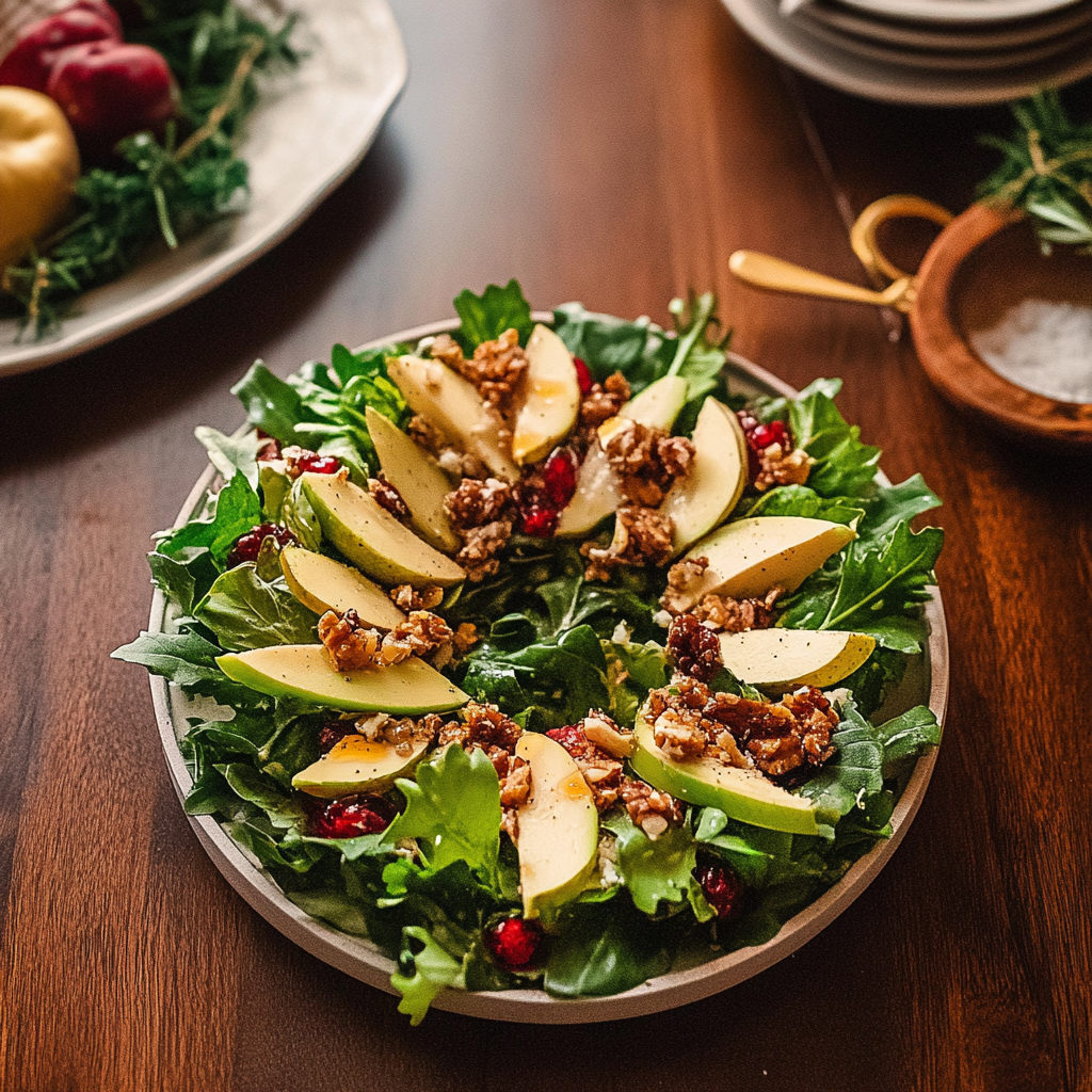 Festive Christmas Wreath Salad