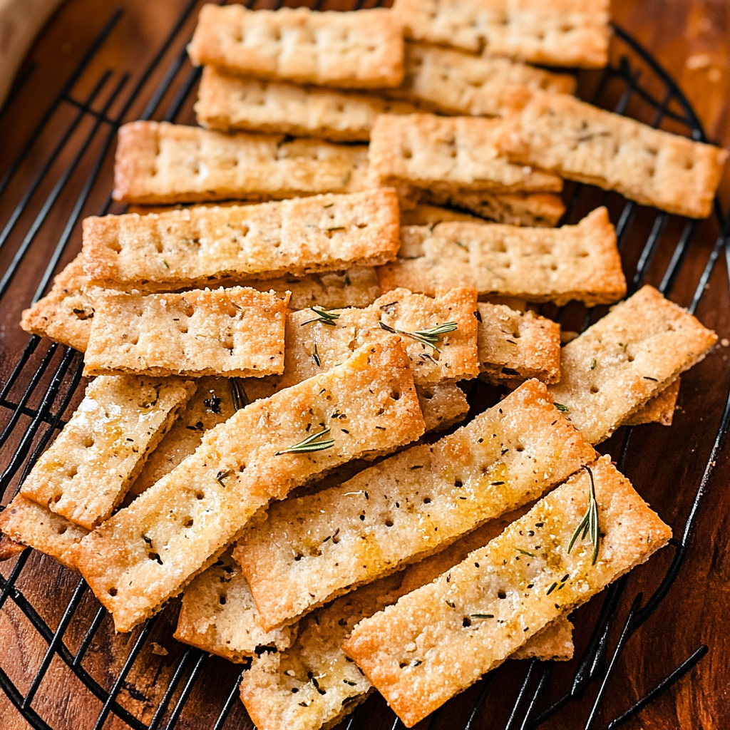 Rosemary Olive Oil Crackers
