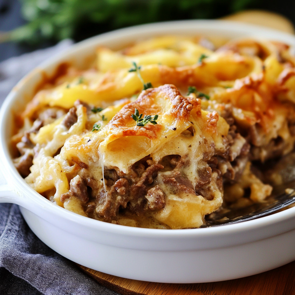 French Onion Beef Casserole