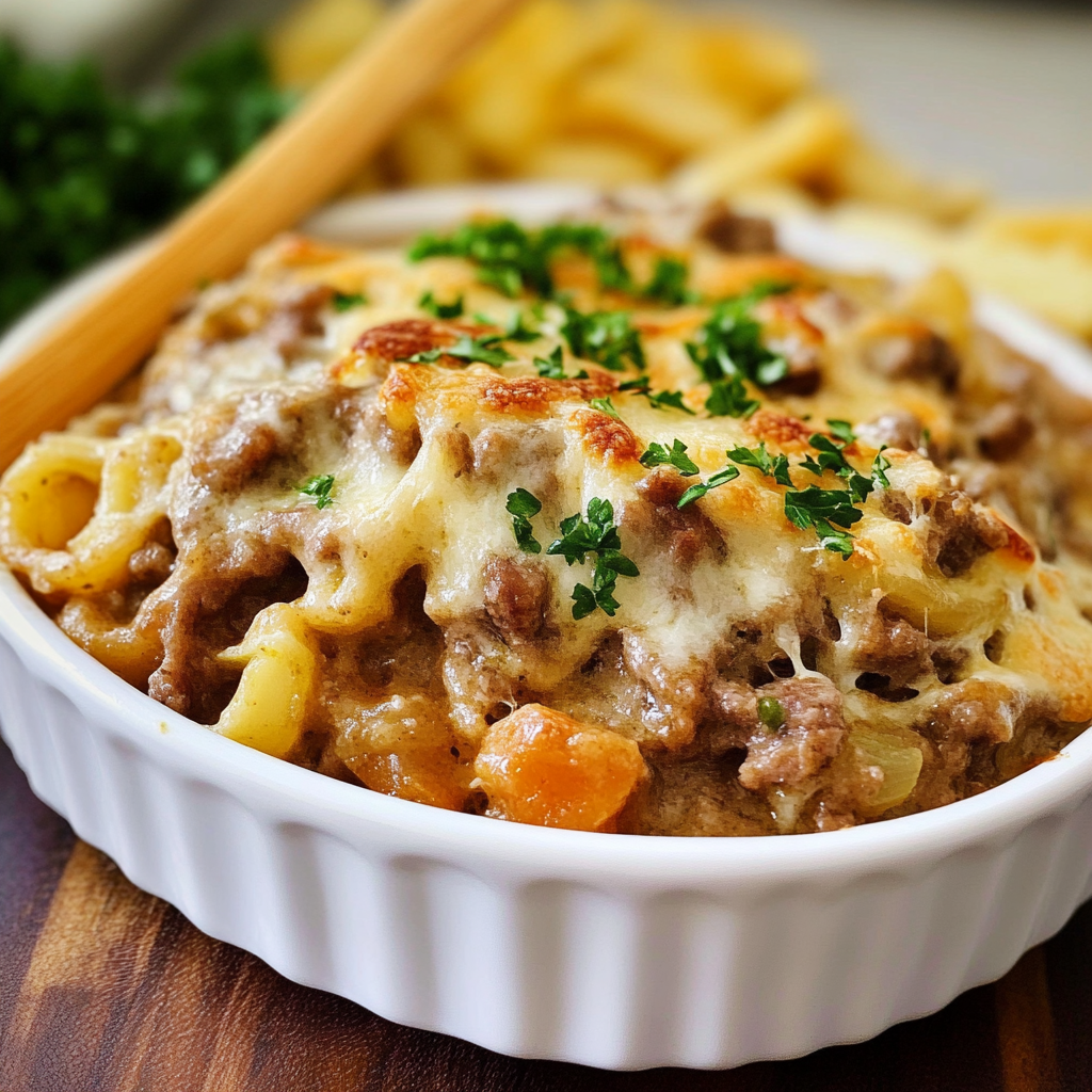 French Onion Beef Casserole