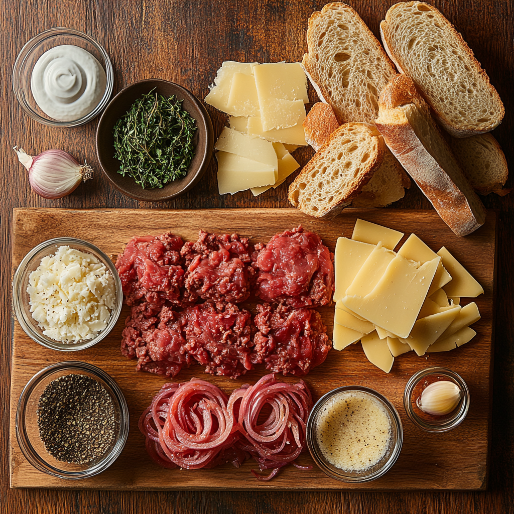 French Onion Beef Casserole ingredients