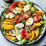 Grilled Peach Caprese Salad