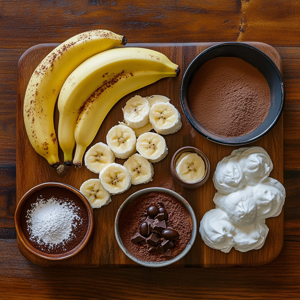 Holiday Banana Pudding Tiramisu ingredients