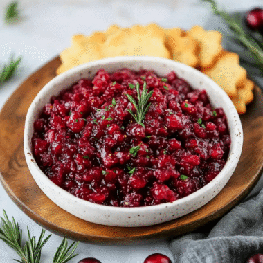 Holiday Gingery Cranberry Salsa