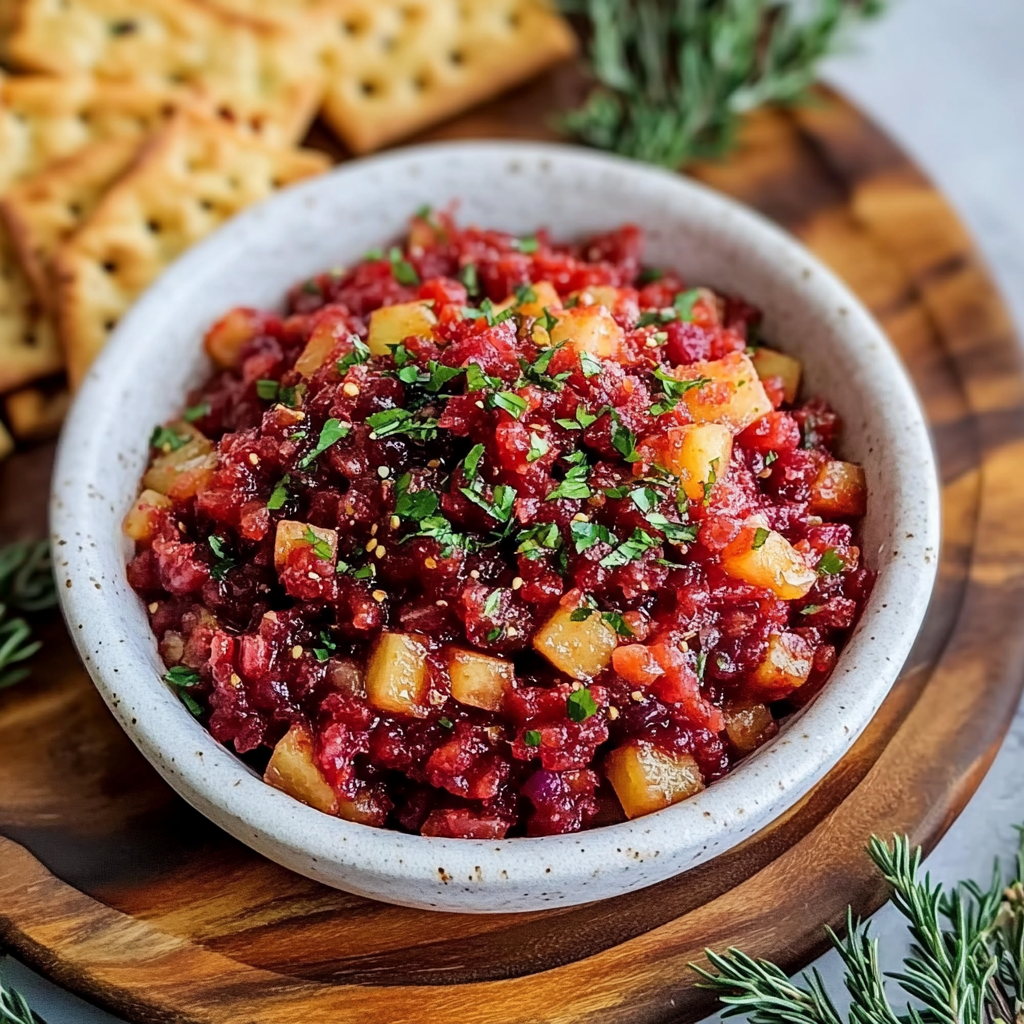 Holiday Gingery Cranberry Salsa