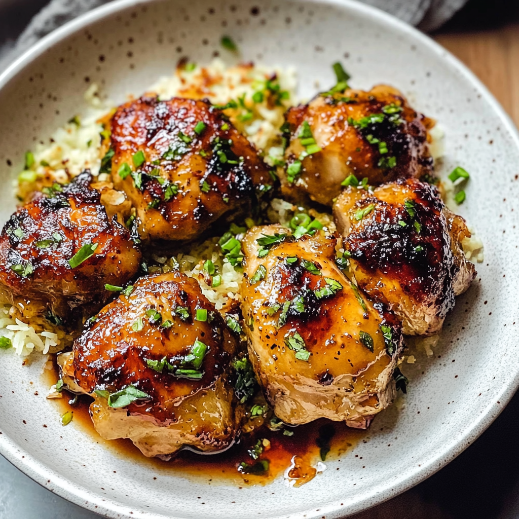 Honey Garlic Chicken Thighs
