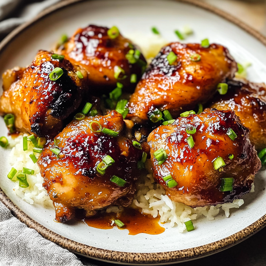 Honey Garlic Chicken Thighs